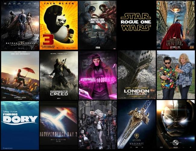 Hollywood New Movies 2016 List