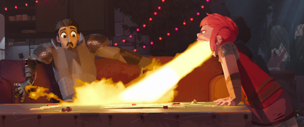 Nimona review fire. 