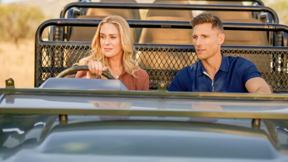Brittany Bristow and Andrew Walker in A Safari Romance (2023).