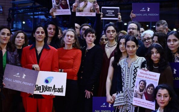Mariette Rissenbeek, Kristen Stewart, and Golshifteh Farahani among others for the Iranian Protests At the Berlinale