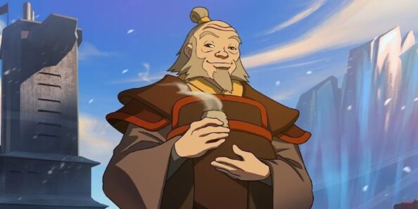 Iroh in Avatar: The Last Airbender animated.