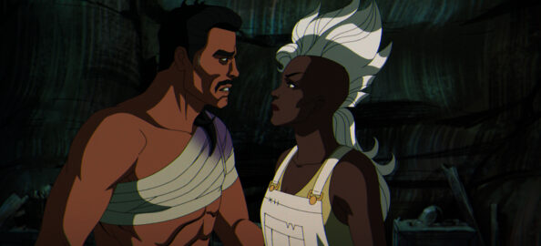 (L-R): Forge (voiced by Gil Birmingham) and Storm (voiced by Alison Sealy-Smith) in Marvel Animation's X-MEN '97. Photo courtesy of Marvel Animation. © 2024 MARVEL.