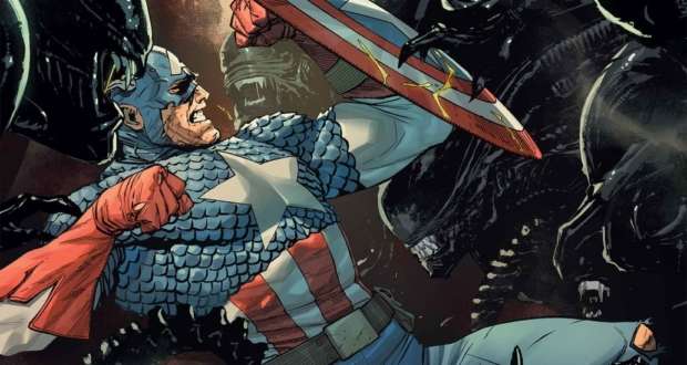 Alien vs Captain America
