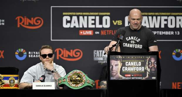 Canelo Álvarez vs. Terence Crawford Press Conference at Fanatics Fest, New York City