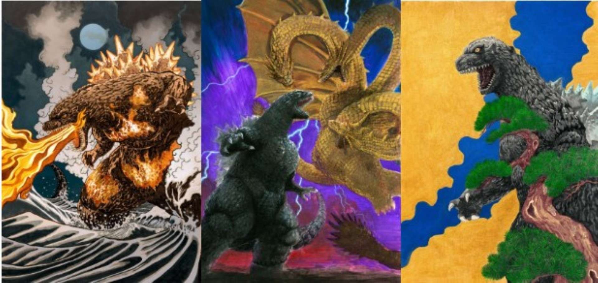 “GODZILLA THE ART”Limited set of 3 GODZILLA THE ART”Limited set of 3 Godzilla The Art Limited