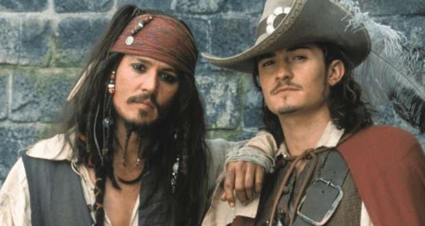 Johnny Depp Orlando Bloom Pirates of the Caribbean