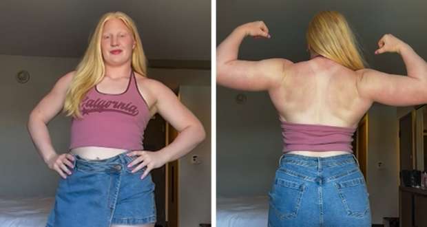 Mya Lesnar Flexing