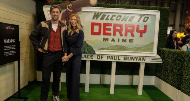 Andy and Barbara Muschietti at NYCC 2025 discussing HBO’s Welcome to Derry series, the Stephen King prequel expanding the IT universe