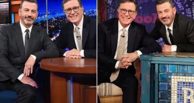 Jimmy Kimmel Stephen Colbert