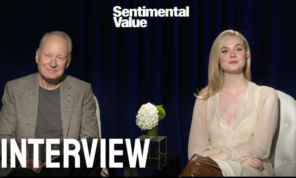 Elle Fanning and Stellan Skarsgard