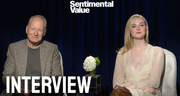 Elle Fanning and Stellan Skarsgard