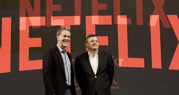 Netflix CEOs Ted Sarandos and Reed Hastings
