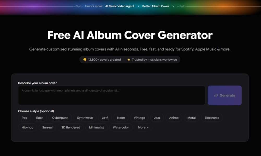 Freebeat AI Album Cover Generator (Large)