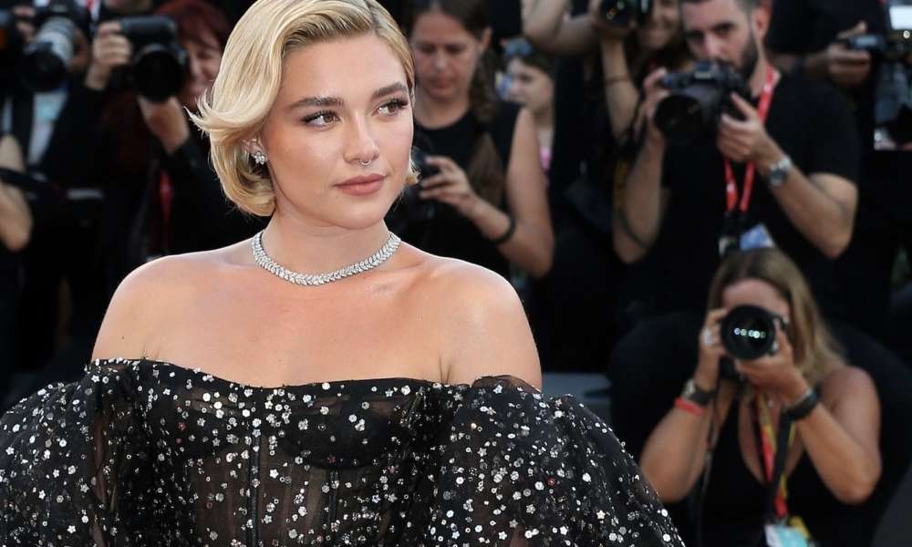 Florence Pugh attending the premiere of 'Don't Worry Darling' at the Venice International Film Festival. Credit: Getty Images