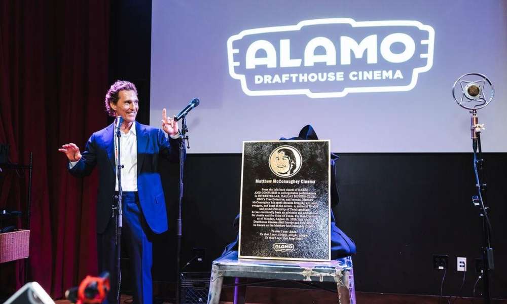 Featured image for Fwd: PHOTOS: Alamo Drafthouse / Matthew McConaughey Cinema - Theater Dedication Event